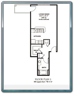 Studio Floor Plan - Plan L